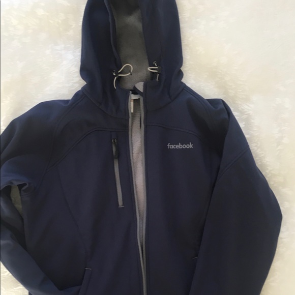 Ladies collector item Facebook hooded zip front  jacket - Picture 1 of 3